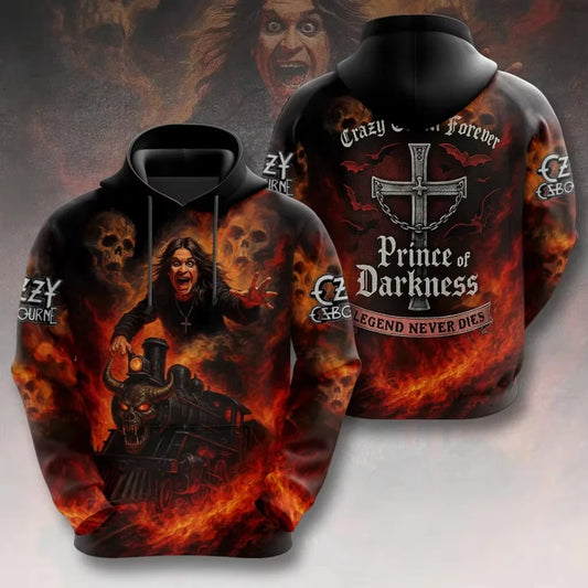 Felpa da uomo New Rock Ozzy Osbourne Band con stampa 3D Felpe da uomo e da donna Moda Street Felpa da donna Cappotto Hip Hop Sudadera