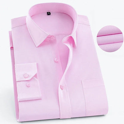 Camicia stampata da uomo, casual, a maniche lunghe, slim fit, da uomo, per lavoro, sociale, abbigliamento di marca, morbida e confortevole KOACUS