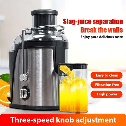 Estrattore di succo da 400 W, motore da 22000 giri/min con tramoggia larga 3" per frutta/verdura intera, spremiagrumi a 2 velocità, design facile da pulire