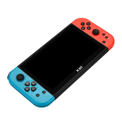 Console portatile Retro X80 con schermo HD da 7 pollici, compatibile con PSP e GBA, classica arcade portatile con 20000 giochi integrati.