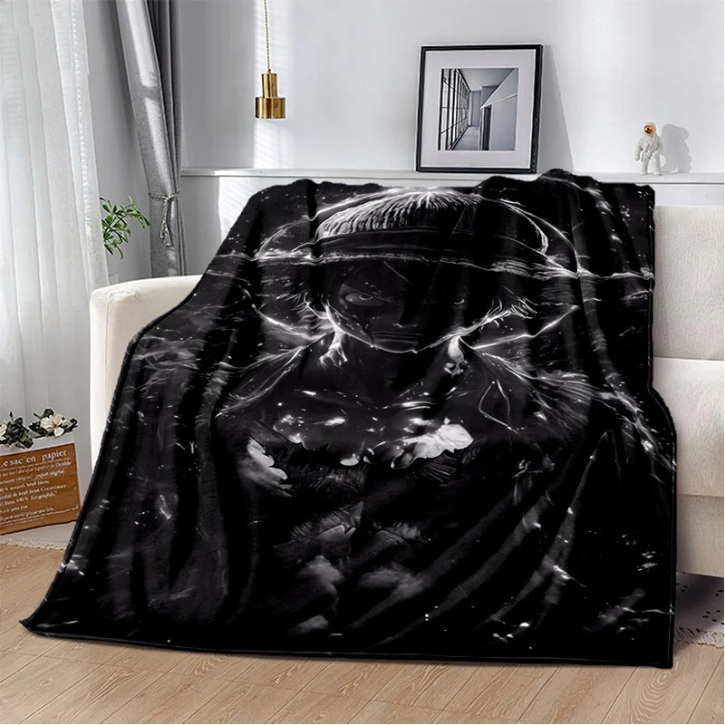 Coperta in flanella 3D One P-Piece con cartoni animati e anime, morbida e calda, ideale per camera da letto, soggiorno, campeggio, picnic, ufficio e come regalo per bambini.
