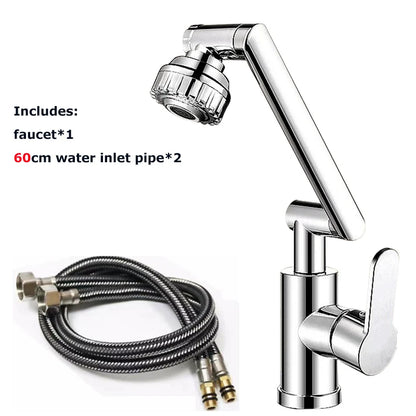 Universal Dual-Function Robotic Arm Kitchen Sink Faucet Hot/Cold Water Mixing Valve Bathroom Basin Tap