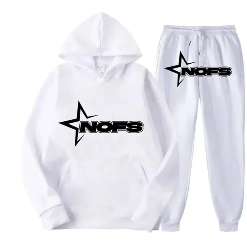 2025 uomo e donna della stessa tendenza moda felpa con cappuccio completo casual due pezzi giacca pantaloni marchio di moda stampa logo taglie S-3XL