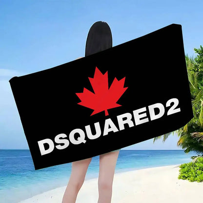 Classic Fashion LOGO D-Dsquared2 Anime Beach Swimming Towel Soft Absorbent Washcloth Children's Gifts For Kids Travel Camping