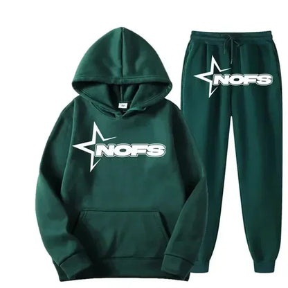 2025 uomo e donna della stessa tendenza moda felpa con cappuccio completo casual due pezzi giacca pantaloni marchio di moda stampa logo taglie S-3XL