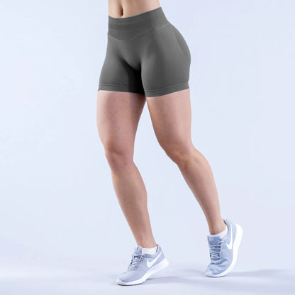 Nuovi pantaloncini da palestra, pantaloncini da ciclista per allenamento, pantaloncini Impact con logo, pantaloncini da yoga a vita bassa senza cuciture, abbigliamento fitness elasticizzato e arricciato.