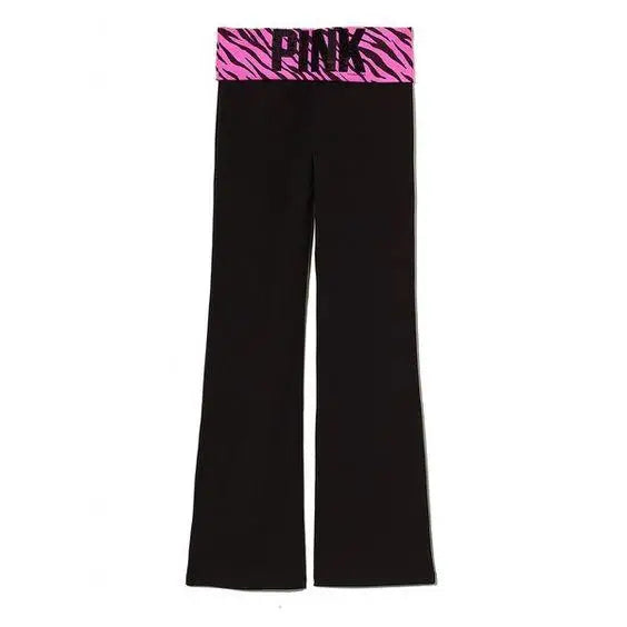Pink-black patchwork color ribbon drawstring pattern printed pants slim-fit with Y2K Gothic street fashion hip hop rock Harajuku