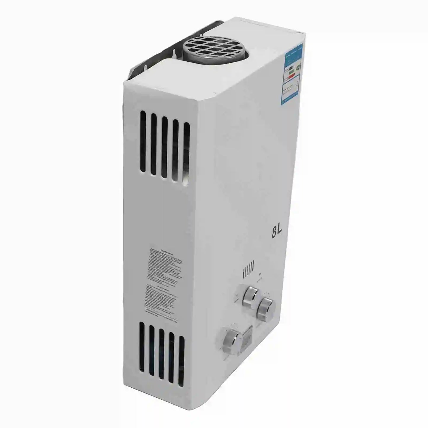 Shower Water Heater 8L Intelligent Water Storage Small Flue Type Liquefied Gas Water Heater for Bathroom Kitchen
