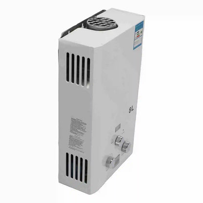 Shower Water Heater 8L Intelligent Water Storage Small Flue Type Liquefied Gas Water Heater for Bathroom Kitchen