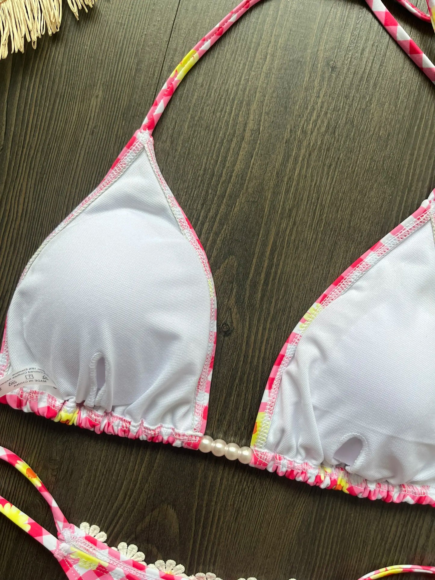 Micro Bikinis 2025 Sexy Women Swimsuit Swimwear Female Thong Bikini Set Biquini Bathing Suit Print Swimming Suits Beachwear