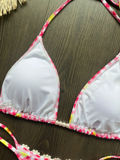 Micro Bikinis 2025 Sexy Women Swimsuit Swimwear Female Thong Bikini Set Biquini Bathing Suit Print Swimming Suits Beachwear