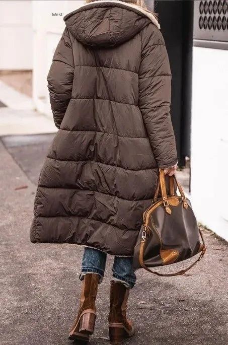 Hot Sale Of The Season Pure Color Hooded Long Sleeve Double-Sided Wear Slimming Personality Open Cardigan Cotton Jacket Women's
