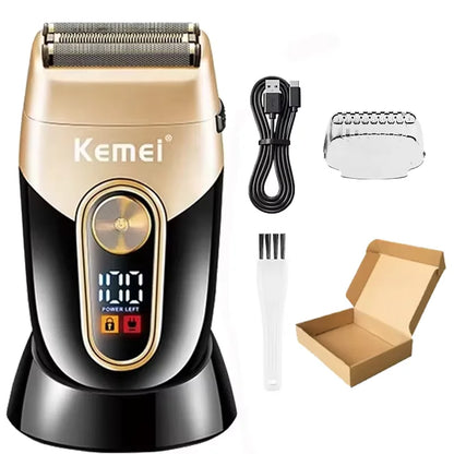 KM-3209 Shaving Machine Foil Trimmer Razor Kemei High Quality Three Blade Heads Electric Shaver Trimmer for Men Beard Trimmer