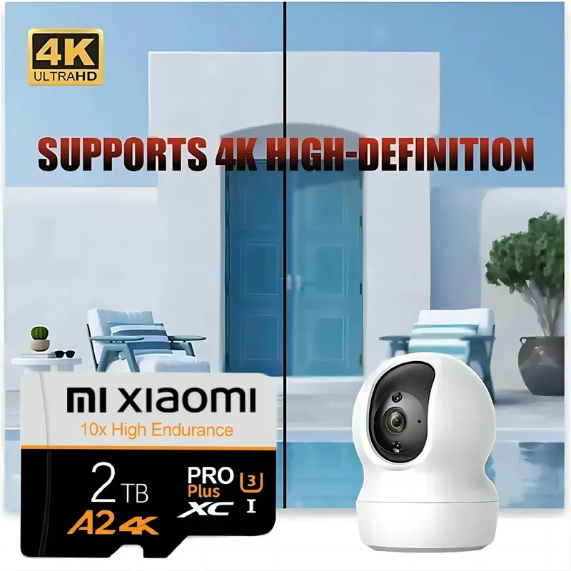 Scheda di memoria SD Xiaomi da 2 TB e 1 TB, 128 GB, 256 GB, 512 GB, trasferimento ad alta velocità, Micro TF SD, portatile, USB, memoria SD per droni, tablet e PC