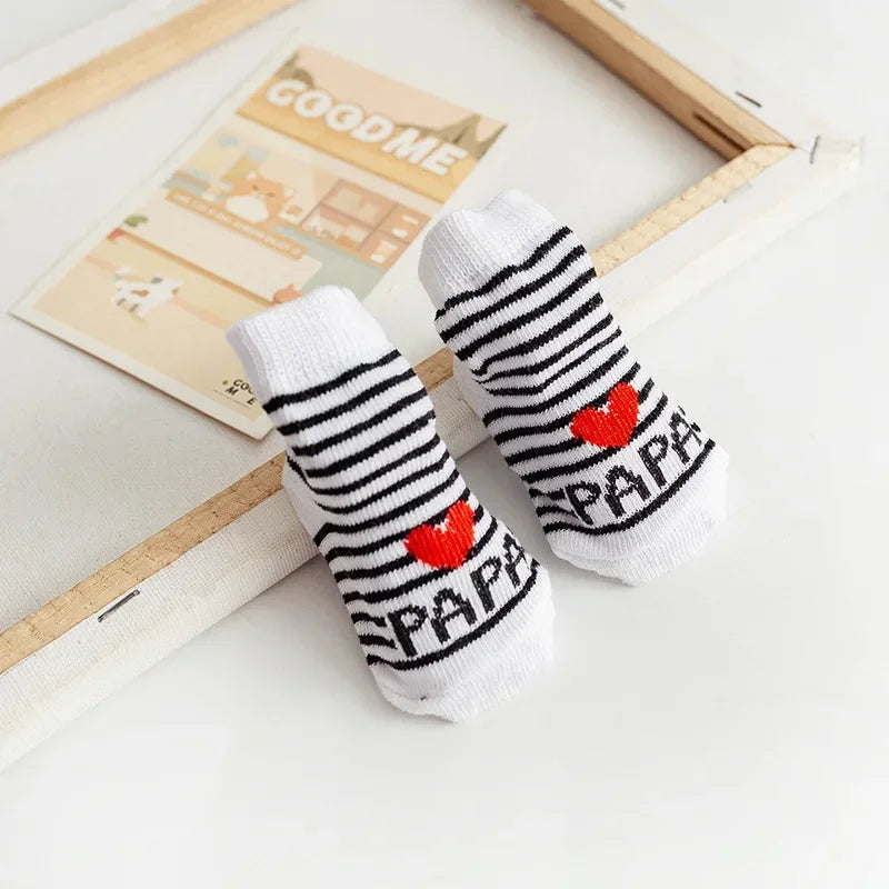 Calzini primaverili ed estivi in cotone morbido e caldo per neonati e bambini, con stampa di lettere, accessori per abbigliamento infantile.
