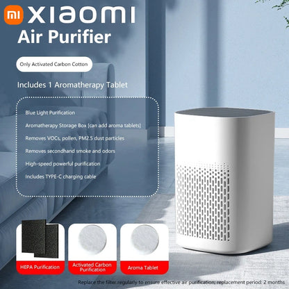 Xiaomi Air Purifier Smoke Odor Negative Ion Generator Household HEPA Air Purifier Efficient Purify Air Formaldehyde For Car Room