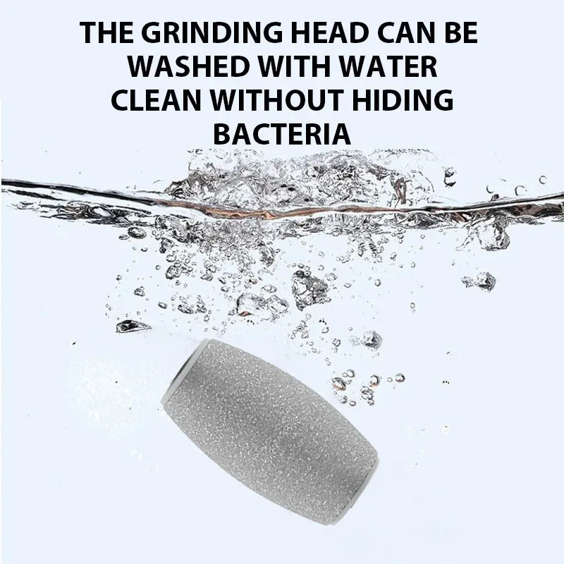 Portable Pedicure Machine Electric Foot Callus Remover, Type-C Rechargeable 2 Speed Heel Dead Skin Grinder for Soft Smooth Feet