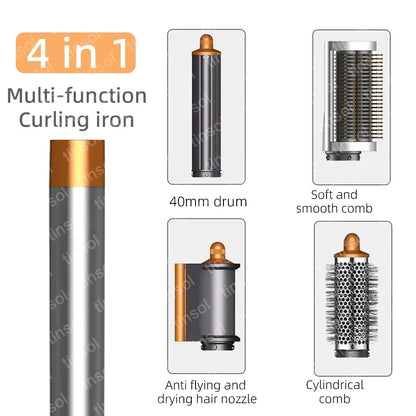 7-in-1 hair dryer set multi-function curling iron hair straightener hot air comb styling set for home salon-like effect