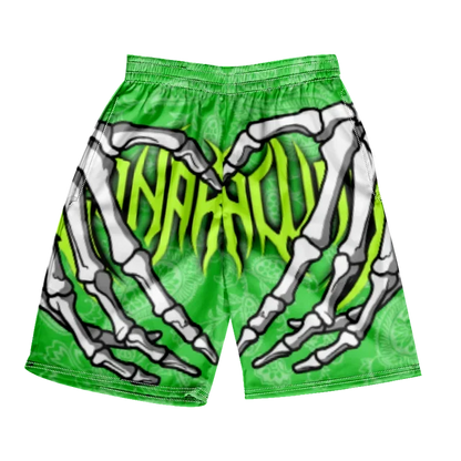 Pantaloncini da spiaggia classici estivi 2024 con teschio, nuovi modelli alla moda con stampa di mano scheletrica, pantaloncini da palestra per uomo e donna, ad asciugatura rapida, pantaloncini da ghiaccio.