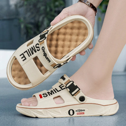 Pantofole da massaggio estive da uomo, sandali da interno ed esterno, comodi e morbidi, ciabatte da spiaggia, zoccoli casual da uomo e donna, pantofole da casa