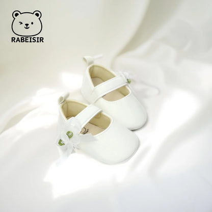 Scarpe da principessa per bambina 0-18 mesi, scarpe per i primi passi con suola morbida, scarpe singole alla moda e versatili.