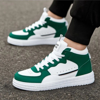 YRZL Scarpe casual da uomo Sneakers in pelle PU traspirante Scarpe bianche comode da passeggio Sport Zapatillas Hombre Fashion Flat