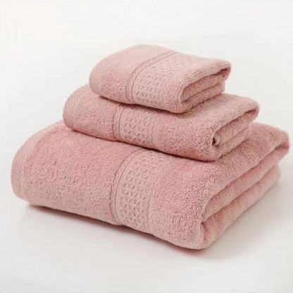 Set di 3 asciugamani di lusso in cotone, ultra morbidi e altamente assorbenti, include 1 telo da bagno, 1 asciugamano per le mani e 1 salvietta per il bagno di casa.