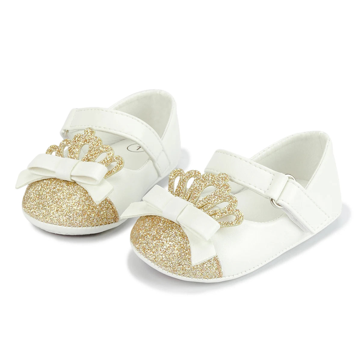 Scarpe da bambina KIDSUN con grazioso fiocco, scarpe da principessa con suola morbida in gomma antiscivolo, scarpe da culla per neonata, modello Mary Jane