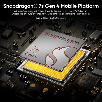 Nuovo tablet POCO Pad M1 versione globale con Snapdragon 7s Gen 4, display da 12,1" a 120Hz con risoluzione 2.5K, batteria da 12000 mAh con ricarica rapida da 33 W, 8 GB di RAM e 256 GB di memoria interna.