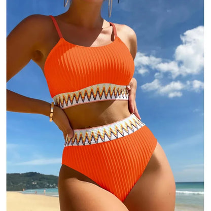 Bikini sexy a vita alta 2026 Costumi da bagno da donna Push Up Abbigliamento da spiaggia femminile Costumi da bagno Bikini Set Piscina Bagnante