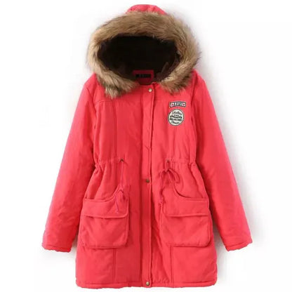 Johnature New Parkas Female Women Winter Hooded Coat Thickening Cotton Winter Jacket Womens Warm Parkas for Women Winter