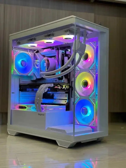 AOTESIER PC Gaming con processore Core i7-4790/512G SSD/16GB RAM 3200MB DDR3/Windows 11 HD Graphics 4600/bianco