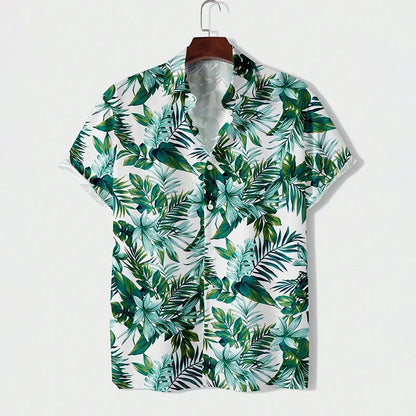 Camicia estiva con stampa floreale 3D graffiti, moda casual, business, camicia hawaiana, uomo, donna, camicia con bottoni, Ropa De Hombre