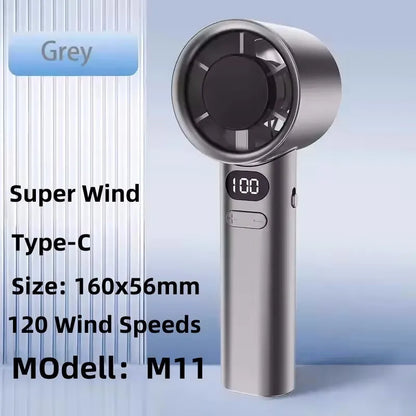 Ventilatore da collo portatile Xiaomi da 8000 mAh con USB, senza pale, mini ricaricabile, silenzioso, con display digitale a LED, raffreddatore d'aria elettrico portatile.