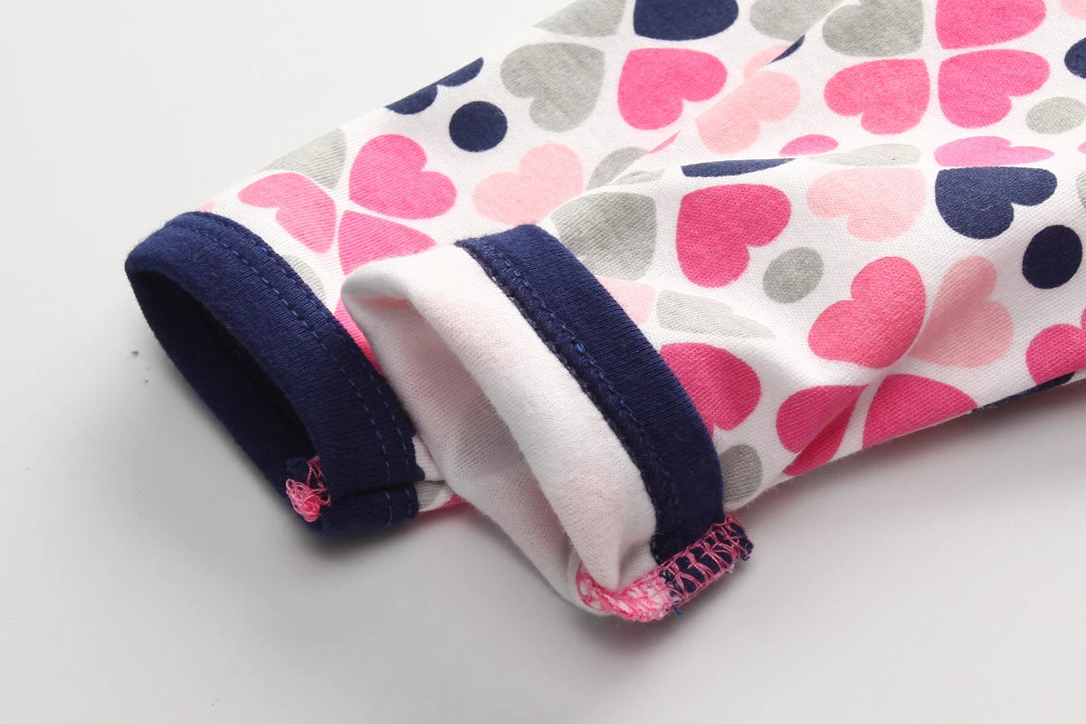 Kiddiezoom Tutina per neonata a maniche lunghe con stampa di scimmietta, ideale per tutte le stagioni, in morbido cotone 100%, ideale per neonati.