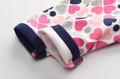 Kiddiezoom Tutina per neonata a maniche lunghe con stampa di scimmietta, ideale per tutte le stagioni, in morbido cotone 100%, ideale per neonati.