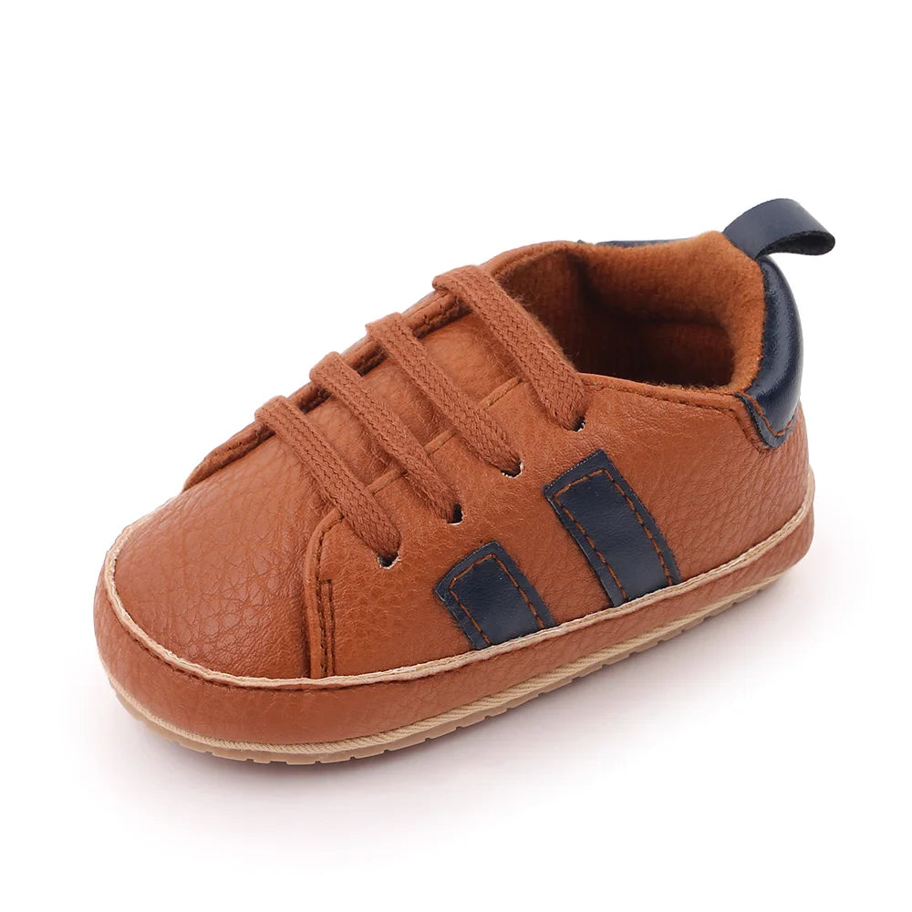 Scarpe casual per neonati per primavera e autunno, suola in TPR antiscivolo, PU di alta qualità, molto richieste, ampia scelta, nuova moda per neonati 2023