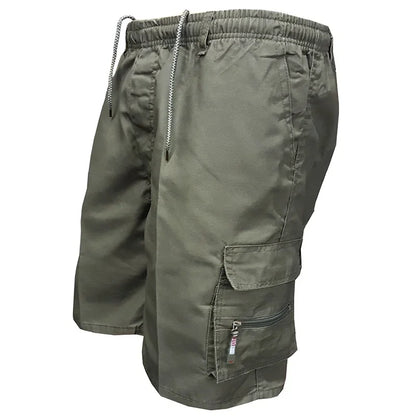 Pantaloncini tattici da uomo Delta Core Cargos con simbolo geometrico, tessuto elasticizzato in quattro direzioni, tasca di sicurezza nascosta, elastico in vita per palestra e fitness.