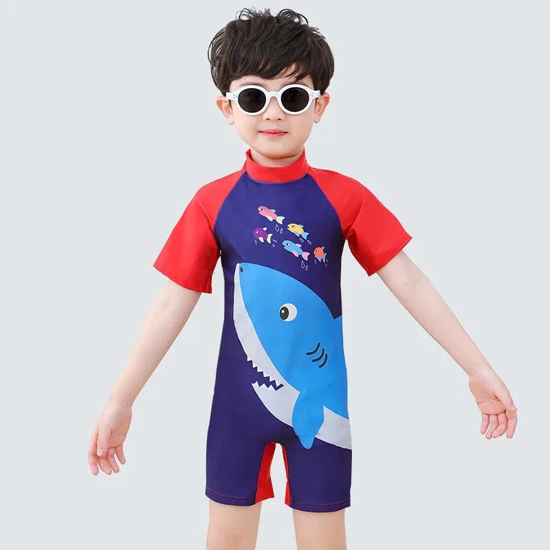 Costume da bagno per bambini e ragazzi, maniche lunghe, stampa frutta, protezione solare, costume da bagno estivo per la spiaggia, taglie 3 4 5 6 7 8 10 anni