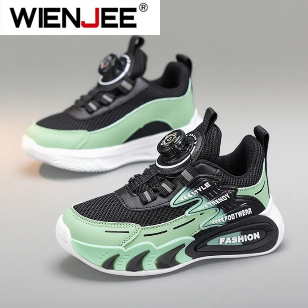 Scarpe da ginnastica alla moda per bambini, scarpe casual per la scuola e per camminare, in mesh traspirante, per esterni, per la corsa, lo sport e il tennis.
