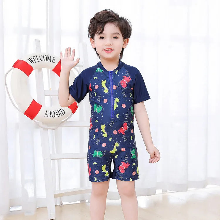 Costume da bagno per bambini e ragazzi, maniche lunghe, stampa frutta, protezione solare, costume da bagno estivo per la spiaggia, taglie 3 4 5 6 7 8 10 anni
