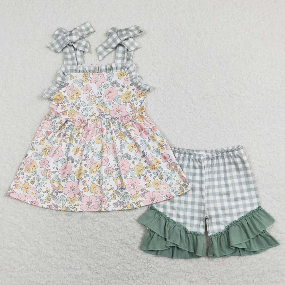 Saldi imperdibili Abiti estivi per bambine Completi estivi alla moda per bambini Abiti da boutique per bambine Abbigliamento carino per bambine piccole Completo a maniche corte