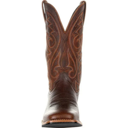 Stivali western da uomo a metà polpaccio, neri e marroni, stivali da cowboy in pelle fatti a mano, scarpe da uomo 2025, nuovi stivali da equitazione unisex punk da uomo e donna.