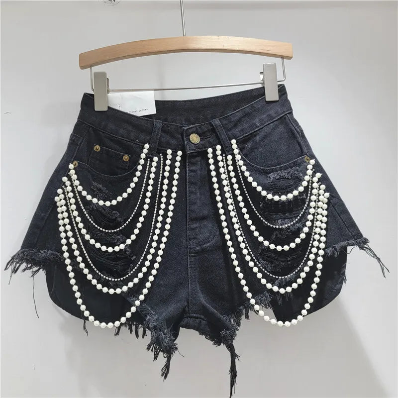 DEAT women's jeans high waist straight wide leg denim pants 2026 new fashion summer