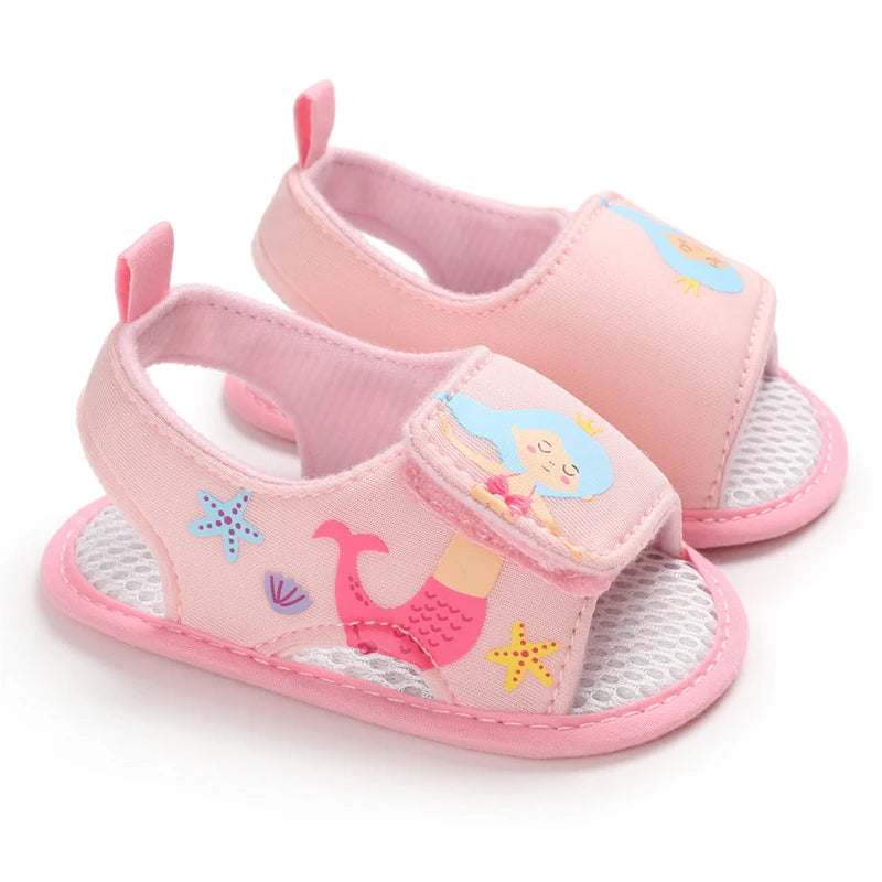 Scarpe alla moda per bambina, graziose scarpe basse casual a tema rosa classico con suola morbida, comode e leggere per camminare.