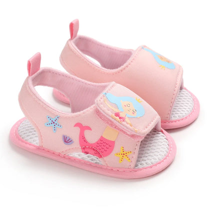 Scarpe alla moda per bambina, graziose scarpe basse casual a tema rosa classico con suola morbida, comode e leggere per camminare.