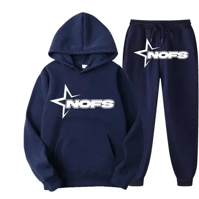 2025 uomo e donna della stessa tendenza moda felpa con cappuccio completo casual due pezzi giacca pantaloni marchio di moda stampa logo taglie S-3XL
