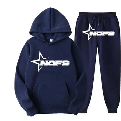 2025 uomo e donna della stessa tendenza moda felpa con cappuccio completo casual due pezzi giacca pantaloni marchio di moda stampa logo taglie S-3XL