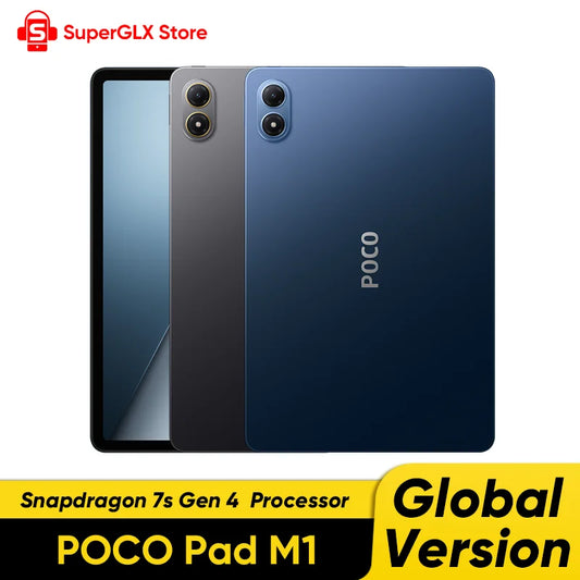 Nuovo tablet POCO Pad M1 versione globale con Snapdragon 7s Gen 4, display da 12,1" a 120Hz con risoluzione 2.5K, batteria da 12000 mAh con ricarica rapida da 33 W, 8 GB di RAM e 256 GB di memoria interna.