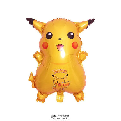 Palloncino Pikachu Pokemon per feste di compleanno da 1 a 9 anni, decorazione per feste a tema Pokemon e Squirtle, palloncino in alluminio per baby shower, bomboniere a tema Pikachu.